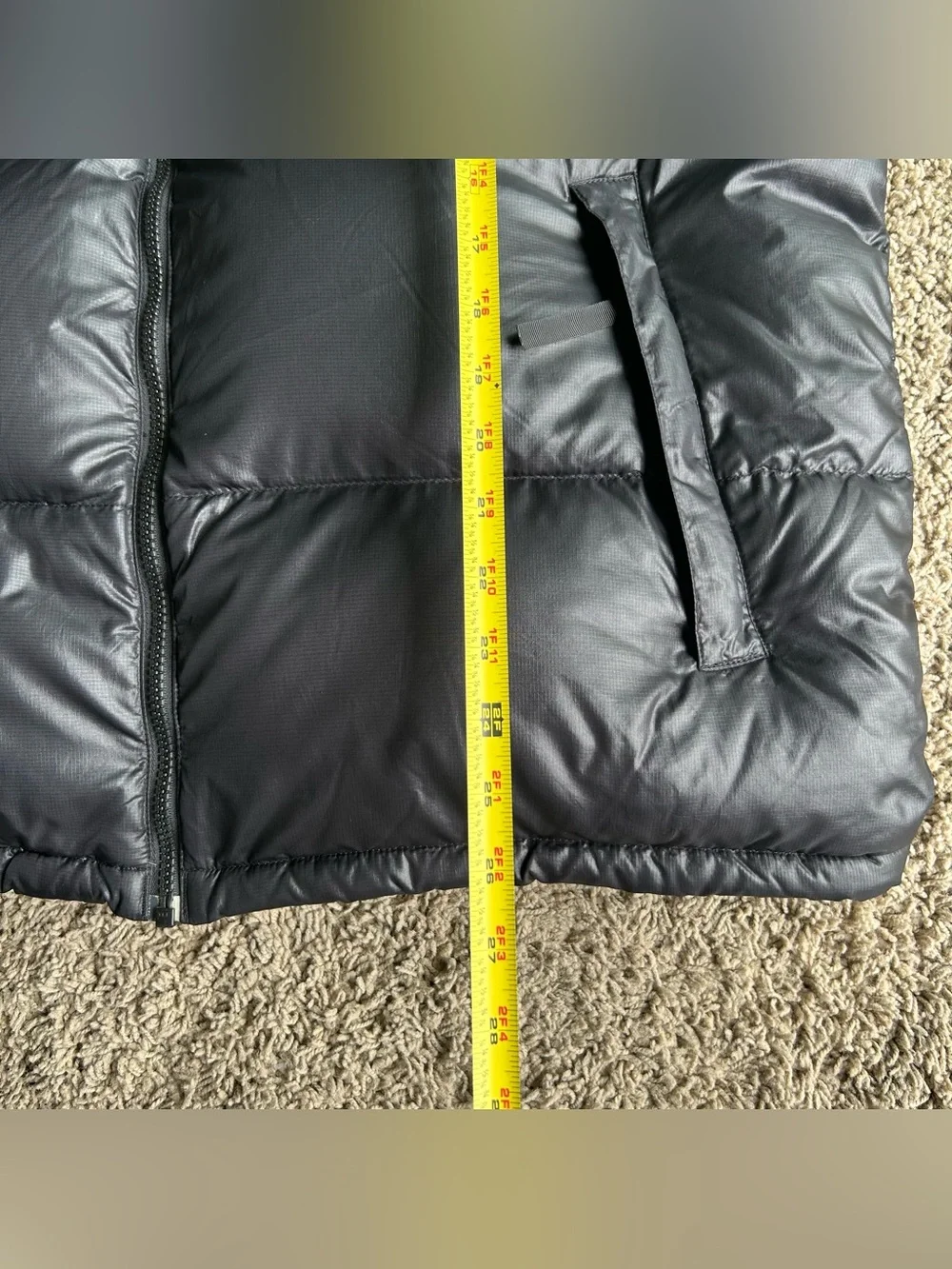 The North Face 1996 Nuptse Retro 700 Down Puffer Hooded Vest Mens XL Black Y2K